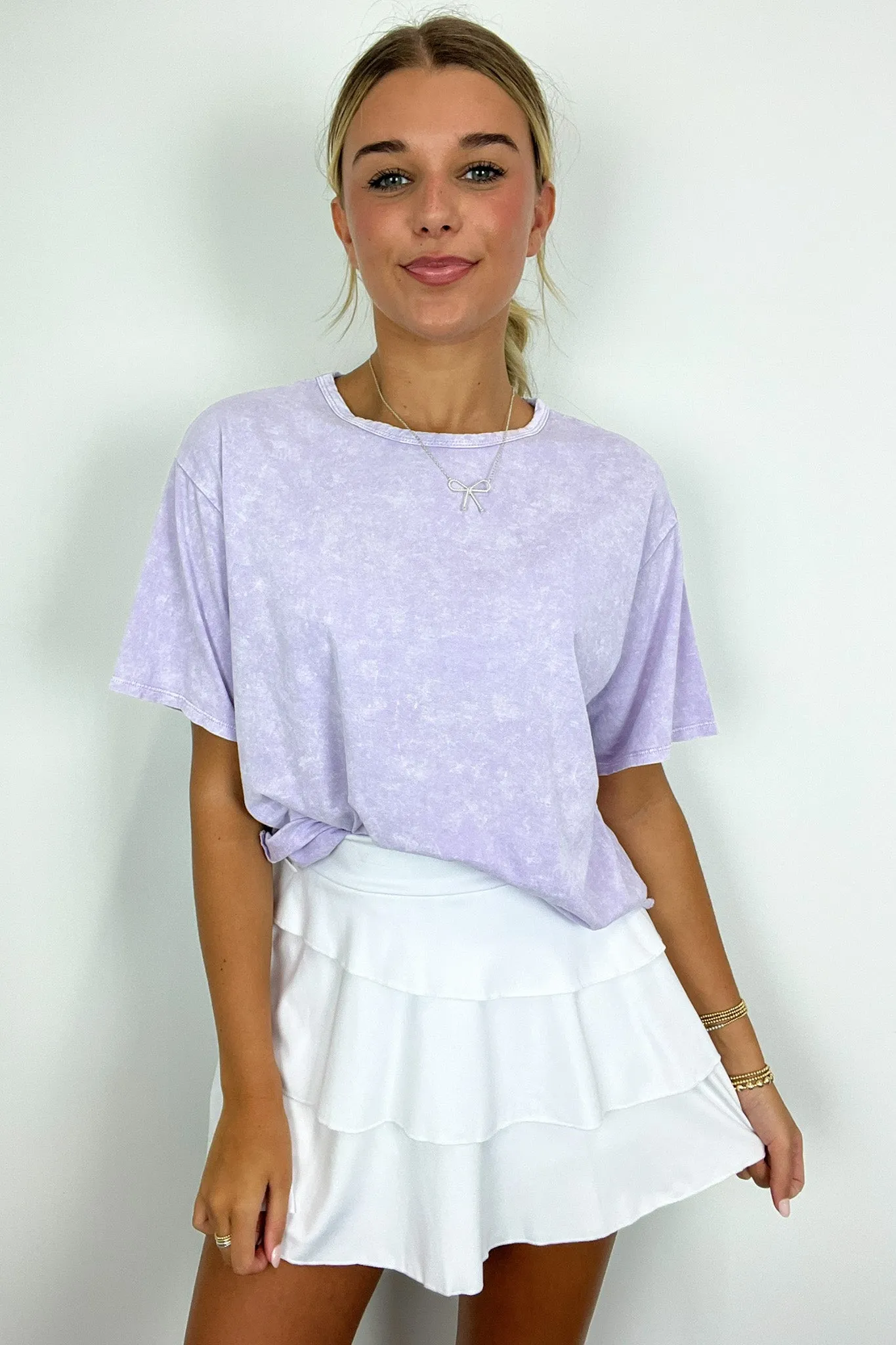 Aurora Nights Mineral Washed Short Sleeve Top - FINAL SALE sold by Madison + Mallory