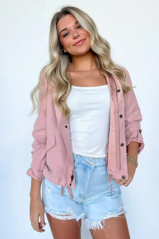 Perfect Possibility Snap Button Hooded Jacket - FINAL SALE sold by Madison + Mallory