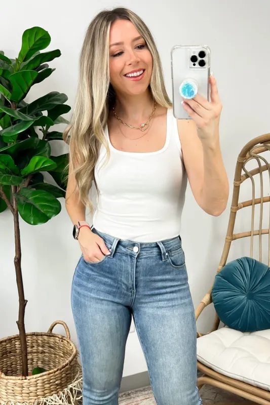 Anisi Square Neck Ribbed Tank Top - FINAL SALE sold by Madison + Mallory