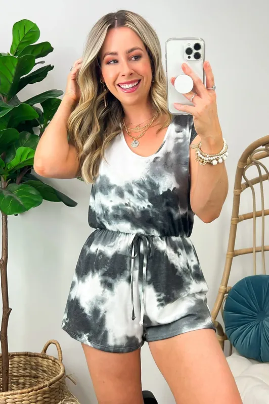 Prisca Tie Dye Romper - FINAL SALE sold by Madison + Mallory
