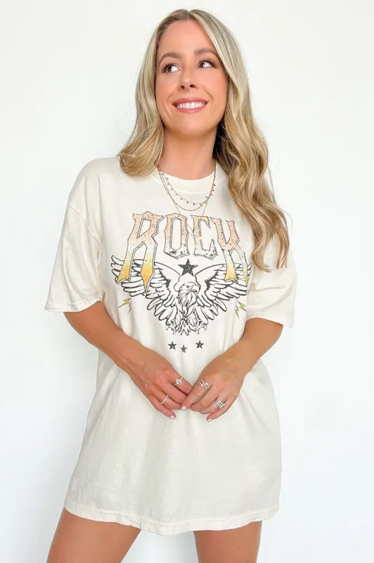 Rock Eagle Vintage Oversized Graphic Tee - FINAL SALE sold by Madison + Mallory