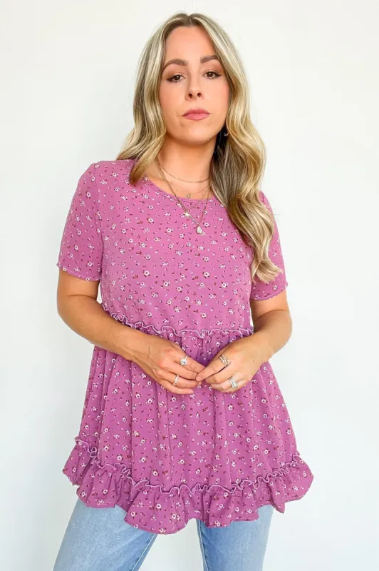 Nehemia Floral Ruffle Top - FINAL SALE sold by Madison + Mallory