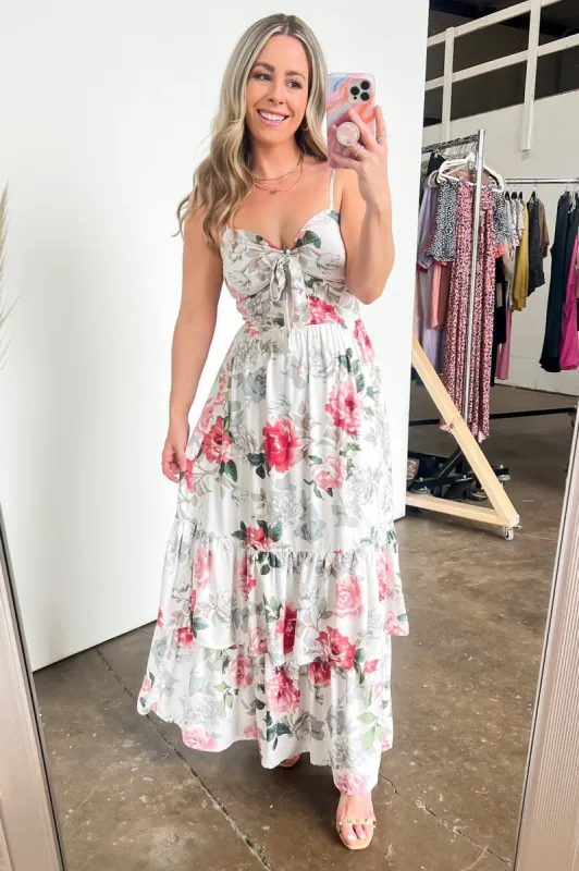 Hollin Floral Print Tiered Maxi Dress - FINAL SALE sold by Madison + Mallory