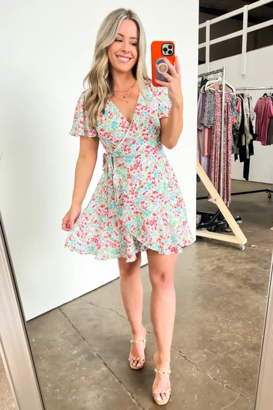 Forever Blossoming Floral Wrap Dress - FINAL SALE sold by Madison + Mallory