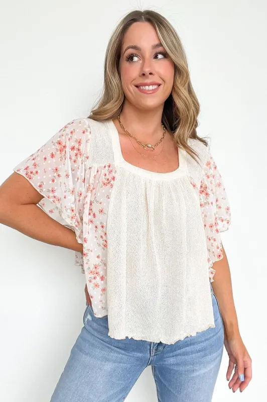 Truly Thriving Floral Flowy Top - FINAL SALE sold by Madison + Mallory