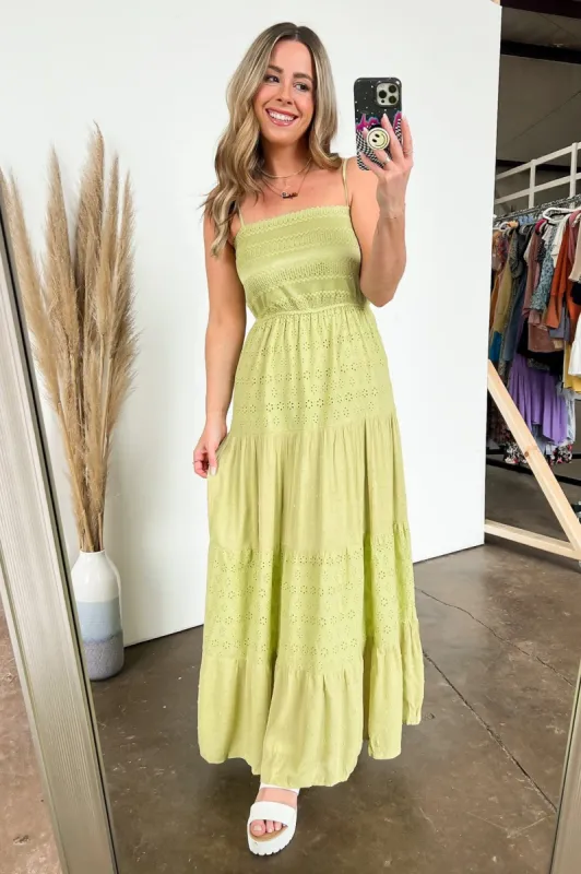 Gisela Eyelet Tiered Maxi Dress - FINAL SALE sold by Madison + Mallory