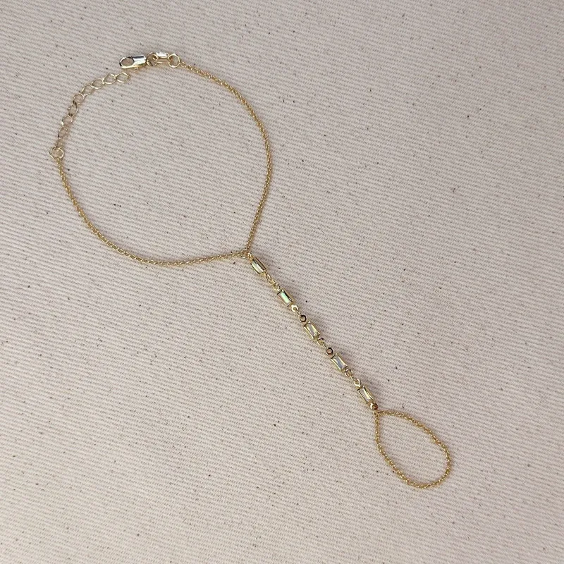 Mother of Pearl Hand Chain made by Oceanne