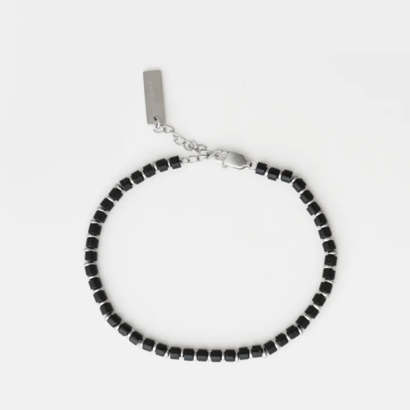 3mm Onyx Beaded Bracelet made by Curated Basics