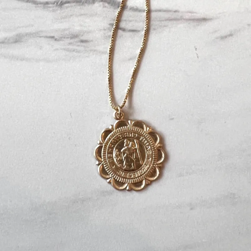 Protector St. Christopher Necklace made by Oceanne