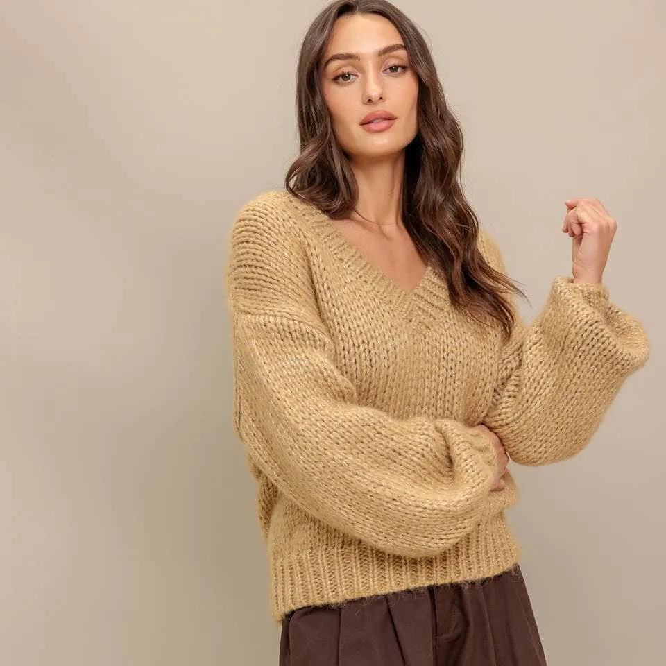 A sweater knit top sold by Oceanne product image thumbnail 3