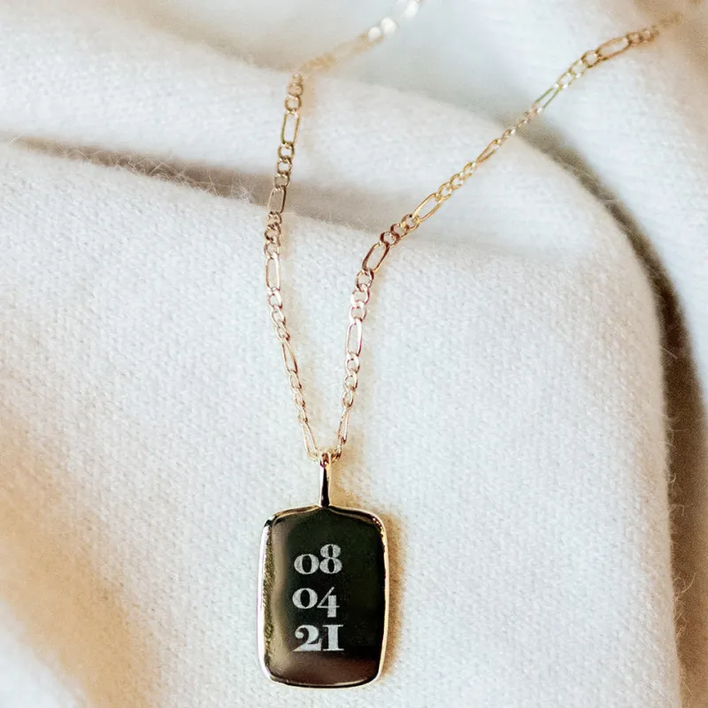 Jordan Tag Pendant made by Oceanne