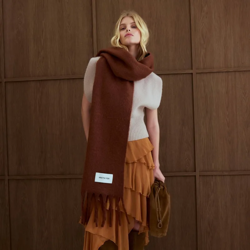 The Stockholm Scarf -  Sepia made by Oceanne