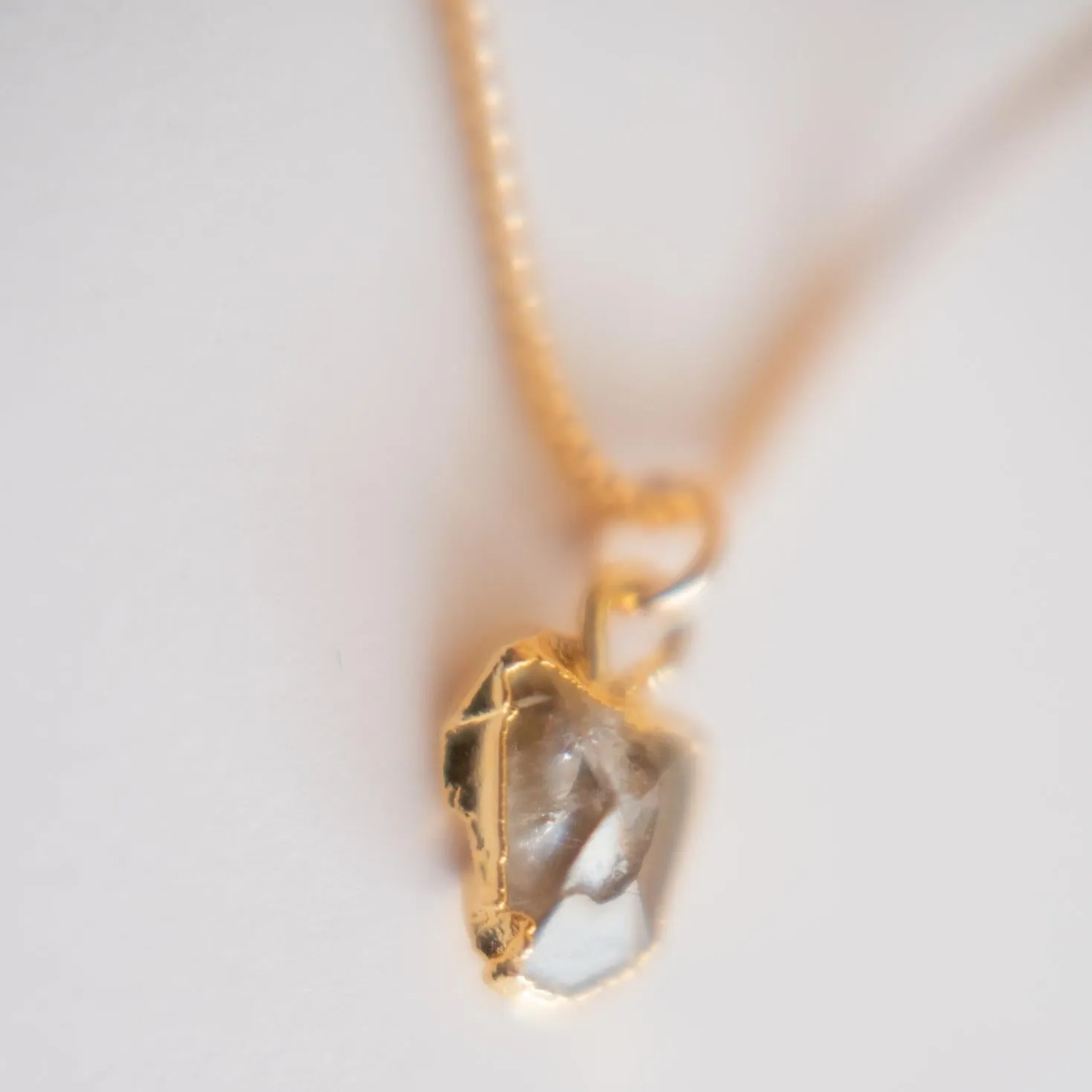 24k Gold Foil Raw Birthstone Necklace sold by Oceanne product image thumbnail 2