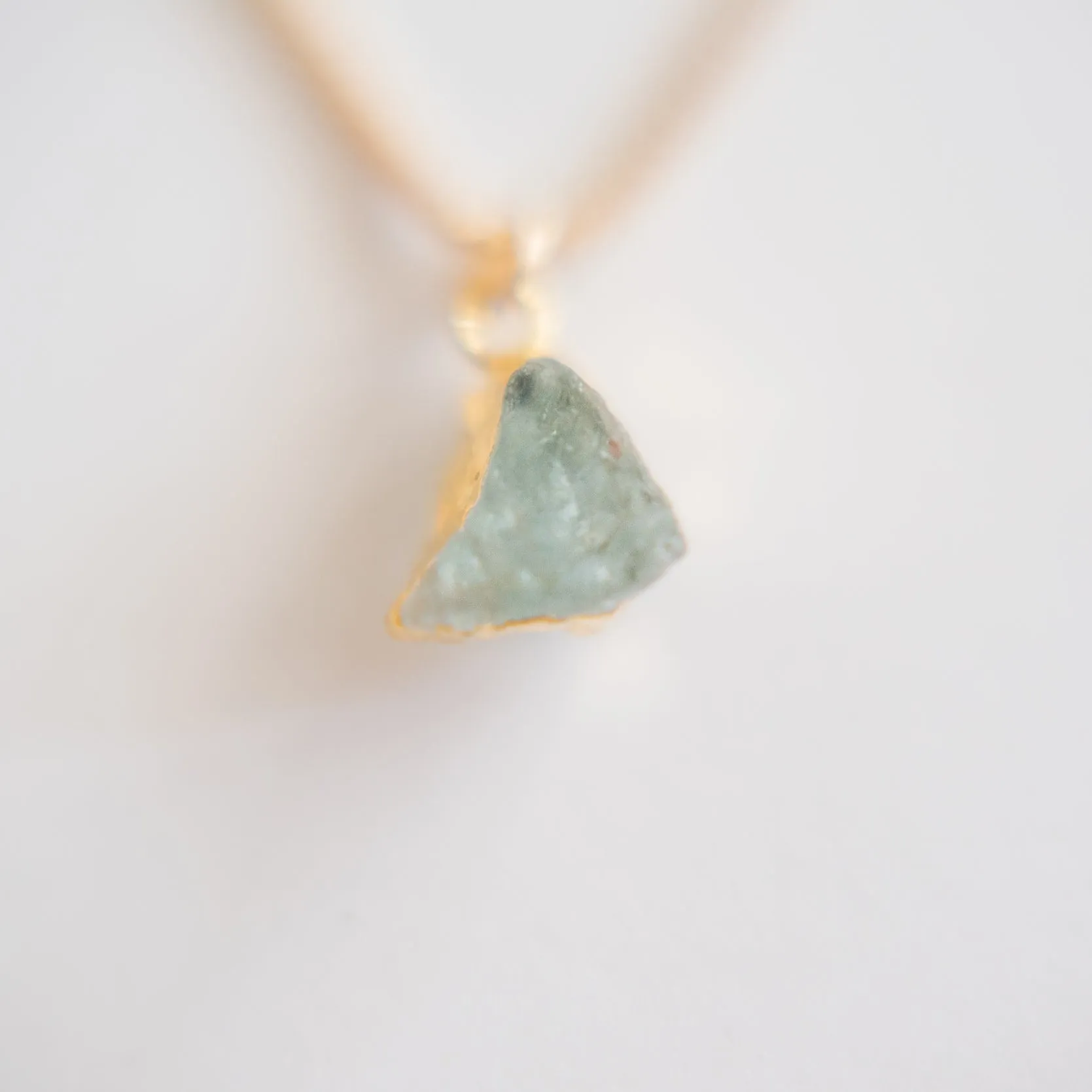 24k Gold Foil Raw Birthstone Necklace sold by Oceanne product image thumbnail 5