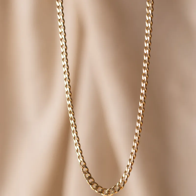 18k Gold Filled Cuban Link Chain made by Oceanne