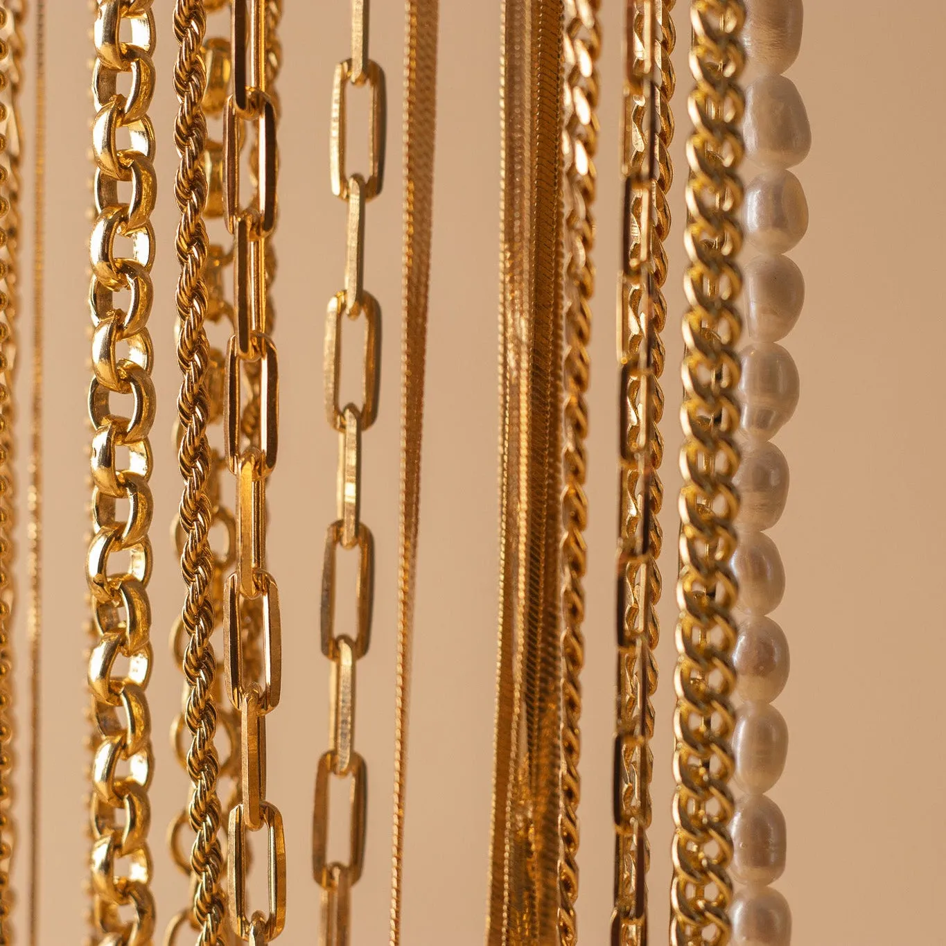 18k Gold Filled Paperclip Chain sold by Oceanne product image thumbnail 2