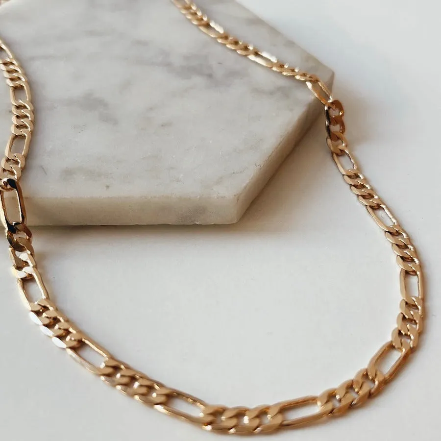 18k Gold Filled Thick Figaro Chain sold by Oceanne product image thumbnail 3