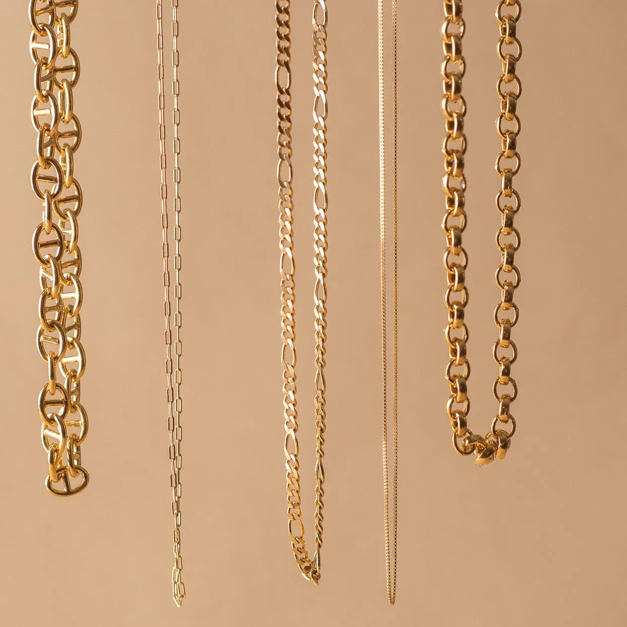 18k Gold Filled Thick Figaro Chain sold by Oceanne product image thumbnail 2