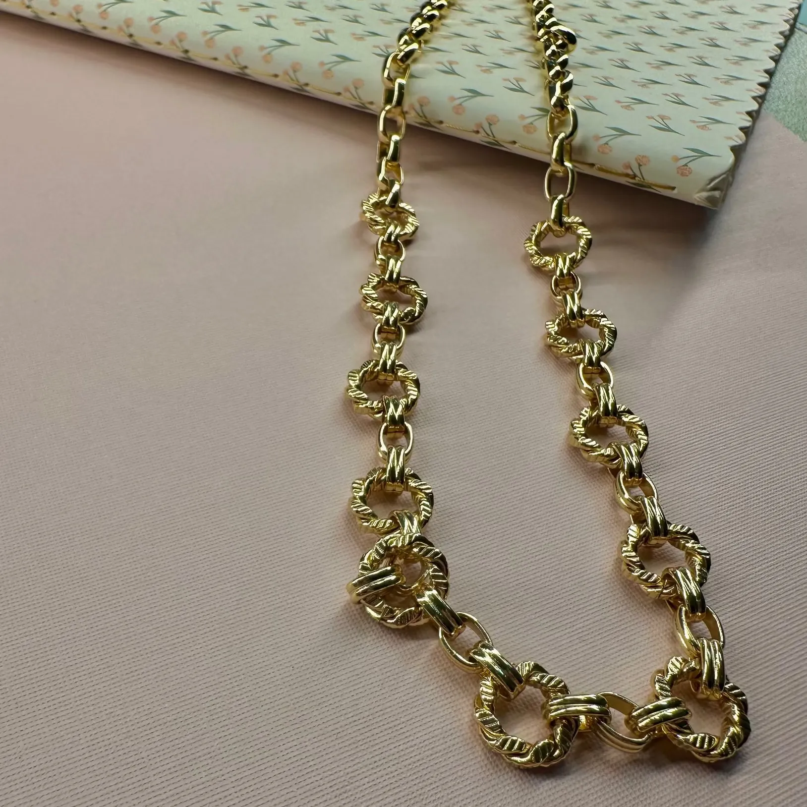 Gold Twist Chain Necklace sold by Oceanne product image thumbnail 3