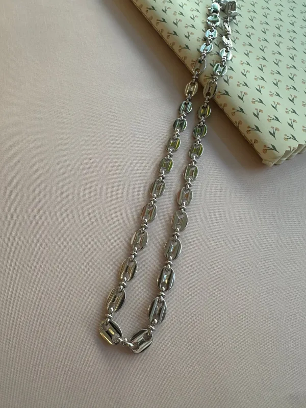 Silver Mariner Chain made by Oceanne