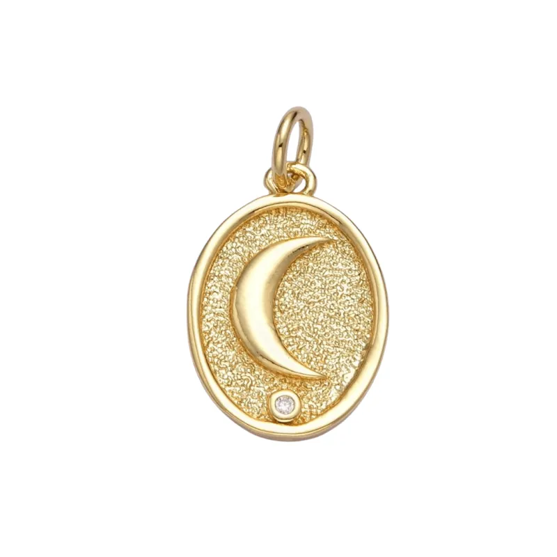Celestial Crescent Moon Charm made by Oceanne