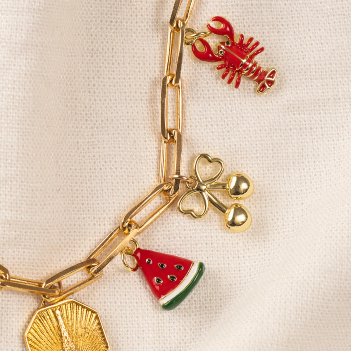 Mini Cherry Bow Charm sold by Oceanne product image thumbnail 2