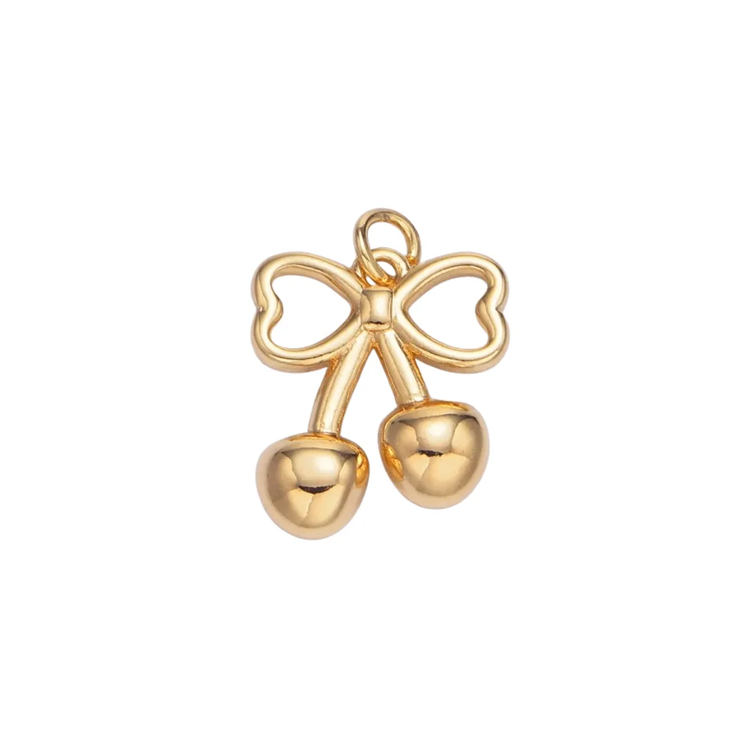 Mini Cherry Bow Charm sold by Oceanne product image thumbnail 3