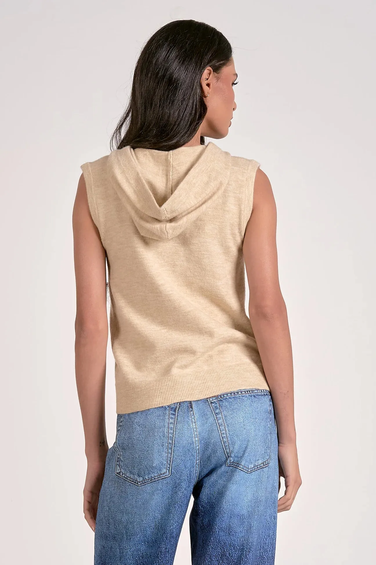 Sleeveless Zip Hoodie sold by Oceanne product image thumbnail 2