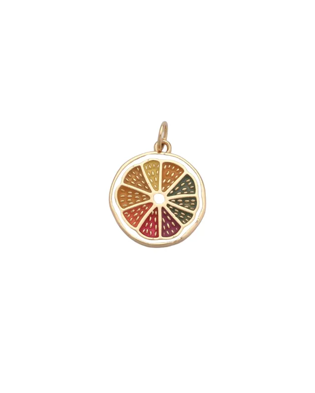 Citrus Slice Charm made by Oceanne