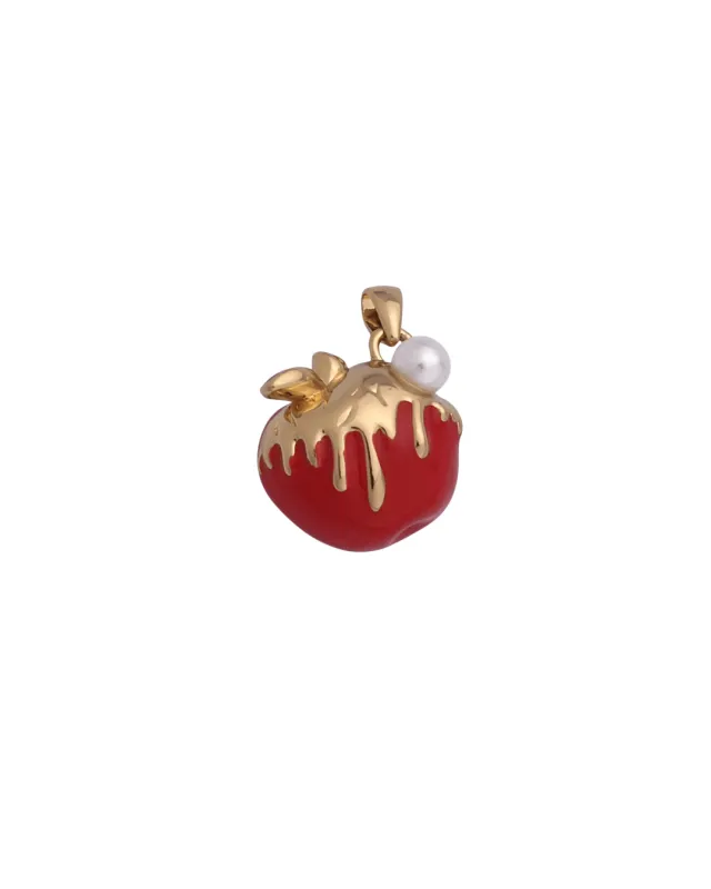 Apple Drizzle with Pearl Charm made by Oceanne