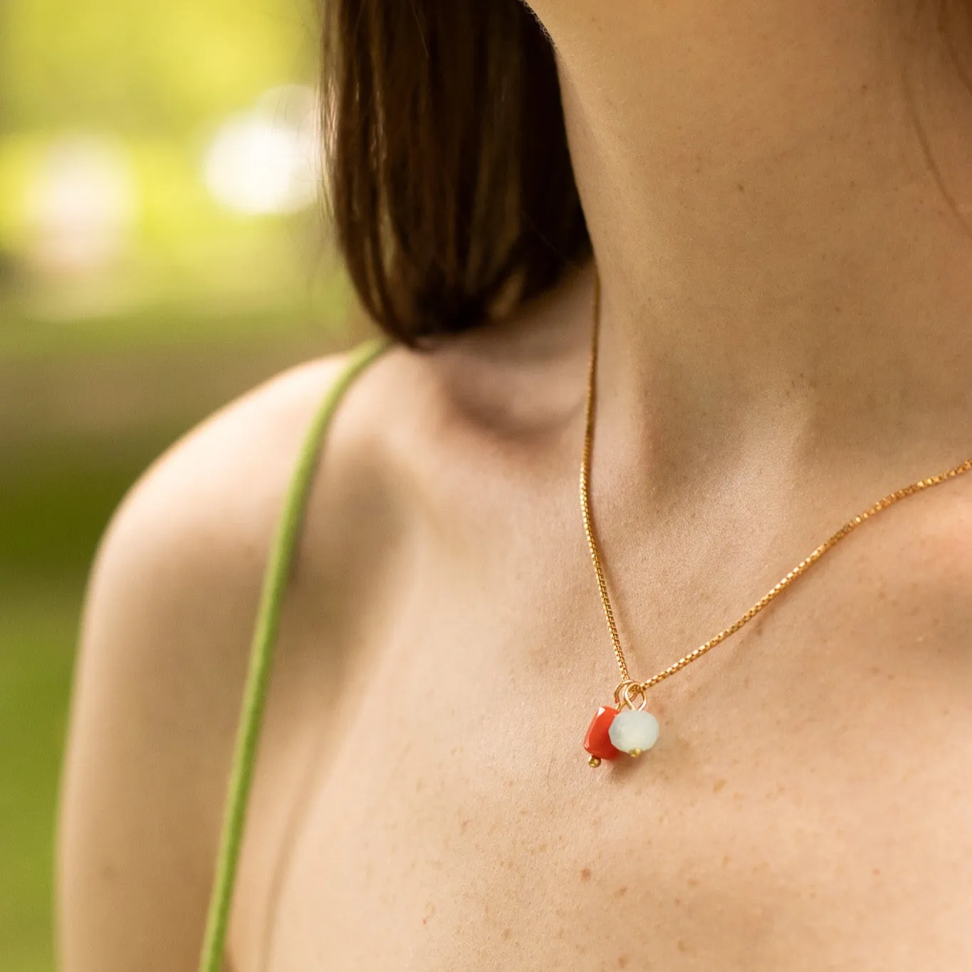 Odile Duo Necklace sold by Oceanne