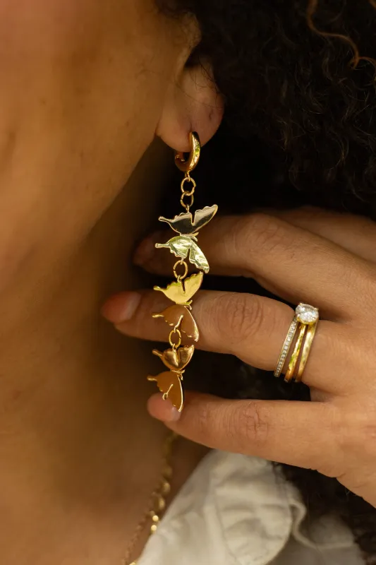 Flutter Earrings made by Oceanne