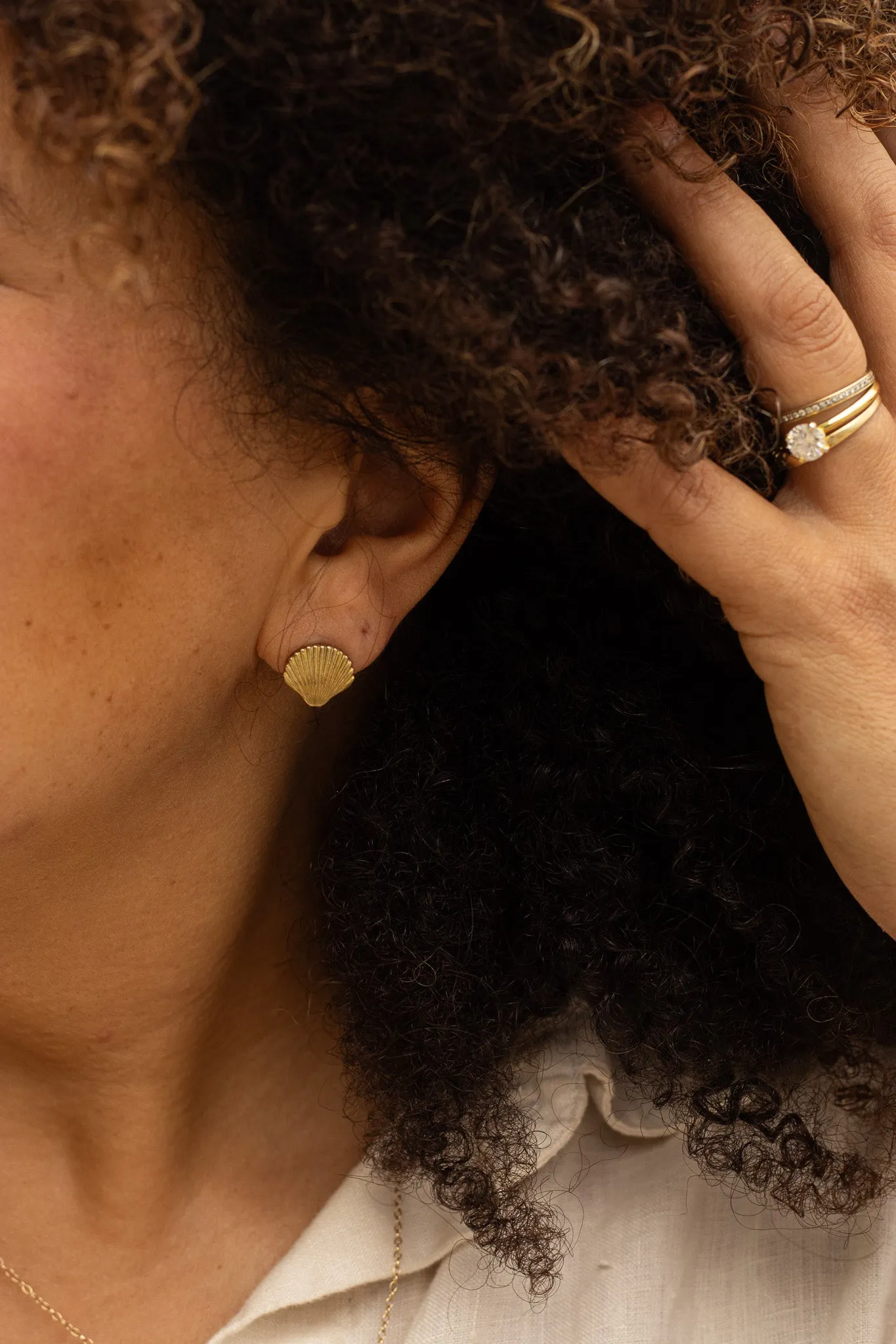 Coquillage Studs sold by Oceanne product image thumbnail 2