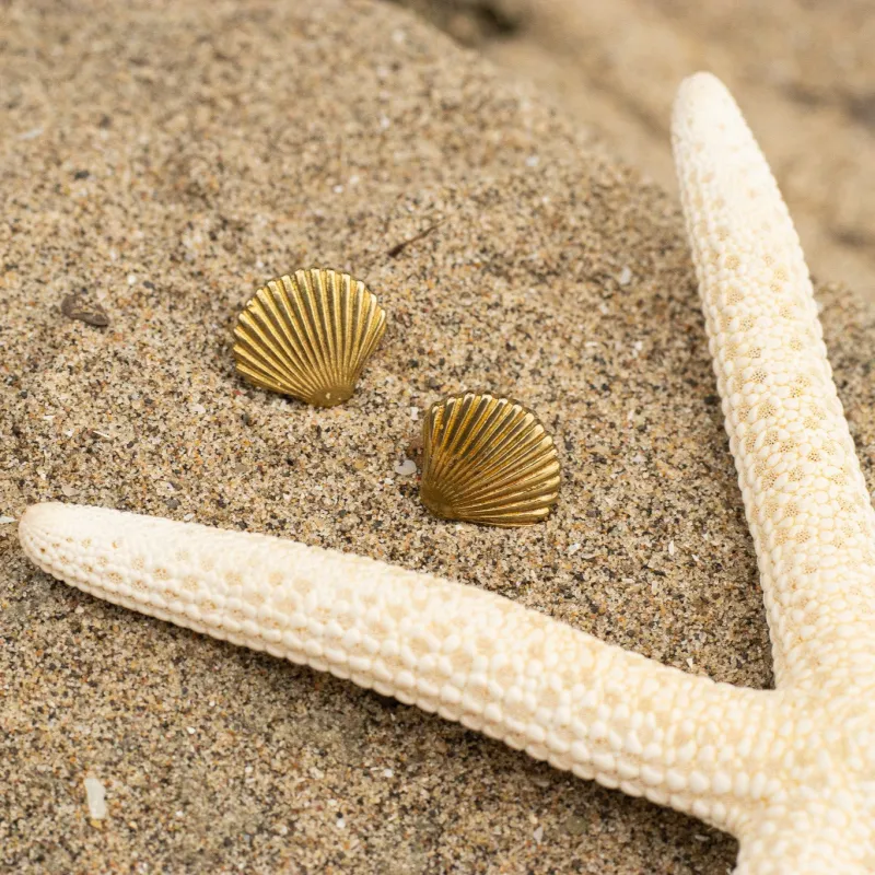 Coquillage Studs made by Oceanne