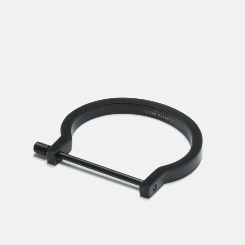Black Screw Cuff: 8" made by Curated Basics