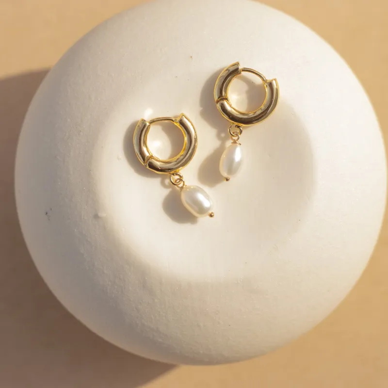 Odessa Earrings - Gold or Silver made by Oceanne