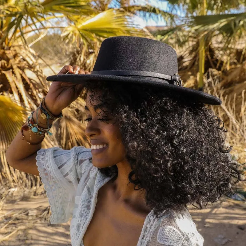 Gold Ring Buckle Bolero Hat made by Oceanne
