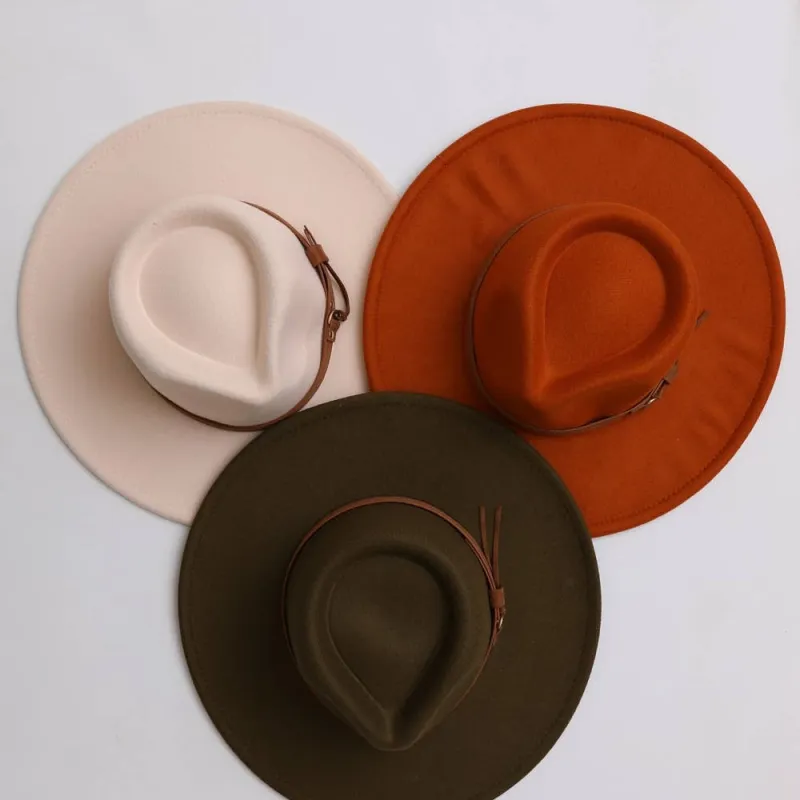 Stylish Flat Brim Buckle Hat made by Oceanne
