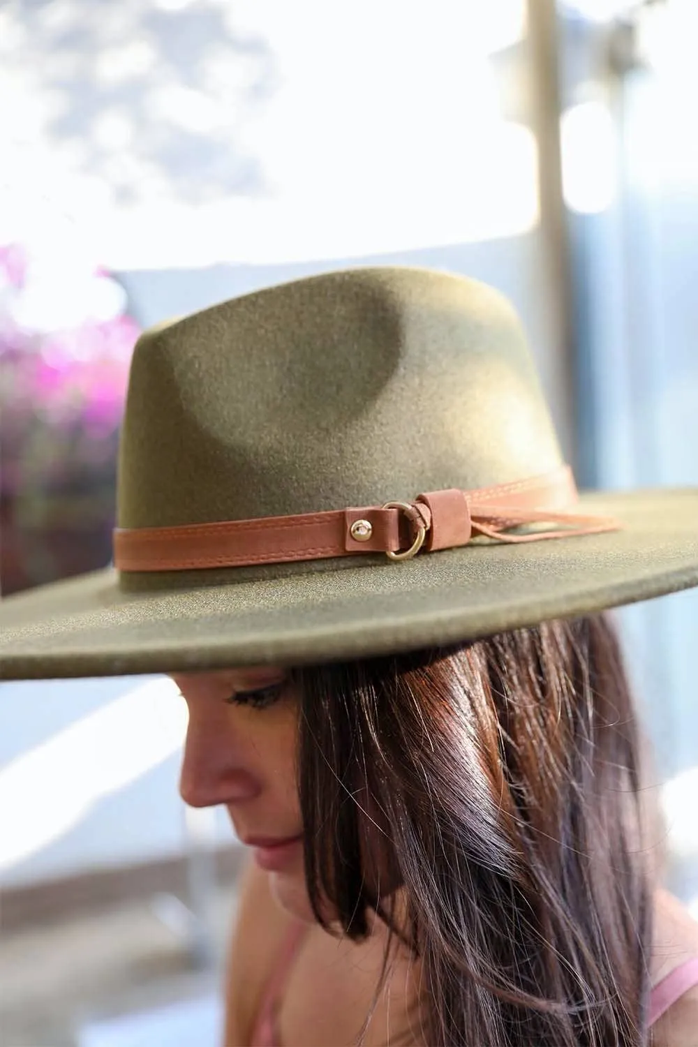 Stylish Flat Brim Buckle Hat sold by Oceanne product image thumbnail 4