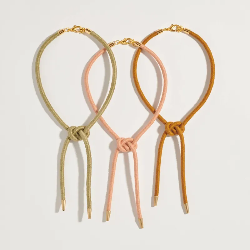 Shoelace Square Knot Bolo made by Oceanne
