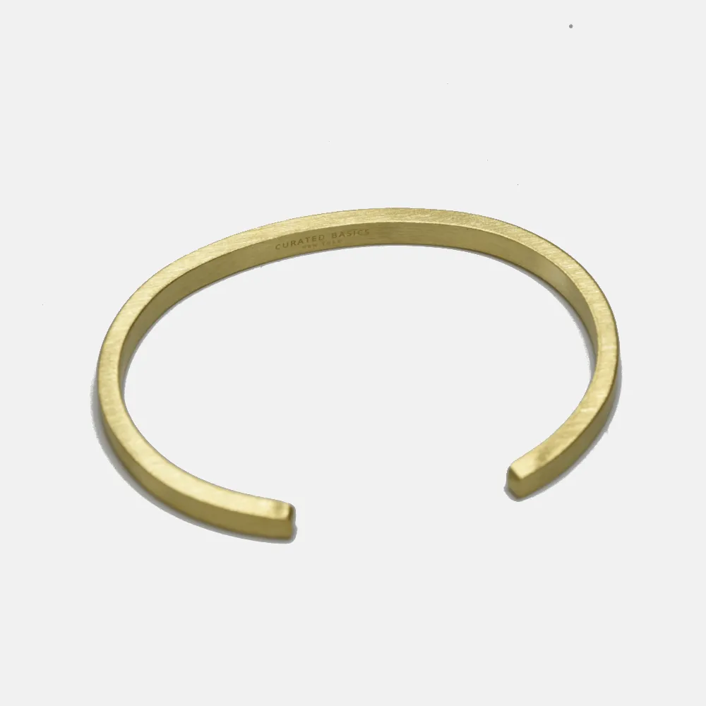Brass or Steel Flat Cuff - Unisex sold by Oceanne