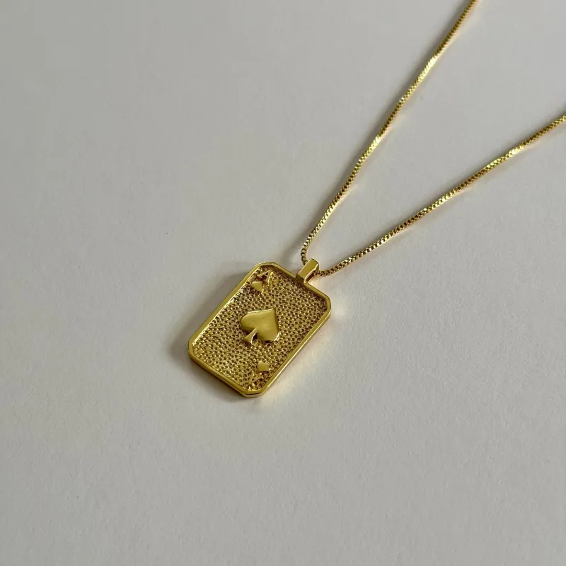 Ace of Spades Necklace made by Oceanne