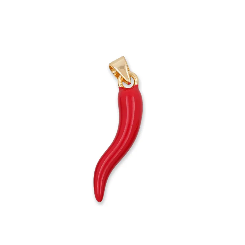 Red Italian Horn Charm made by Oceanne