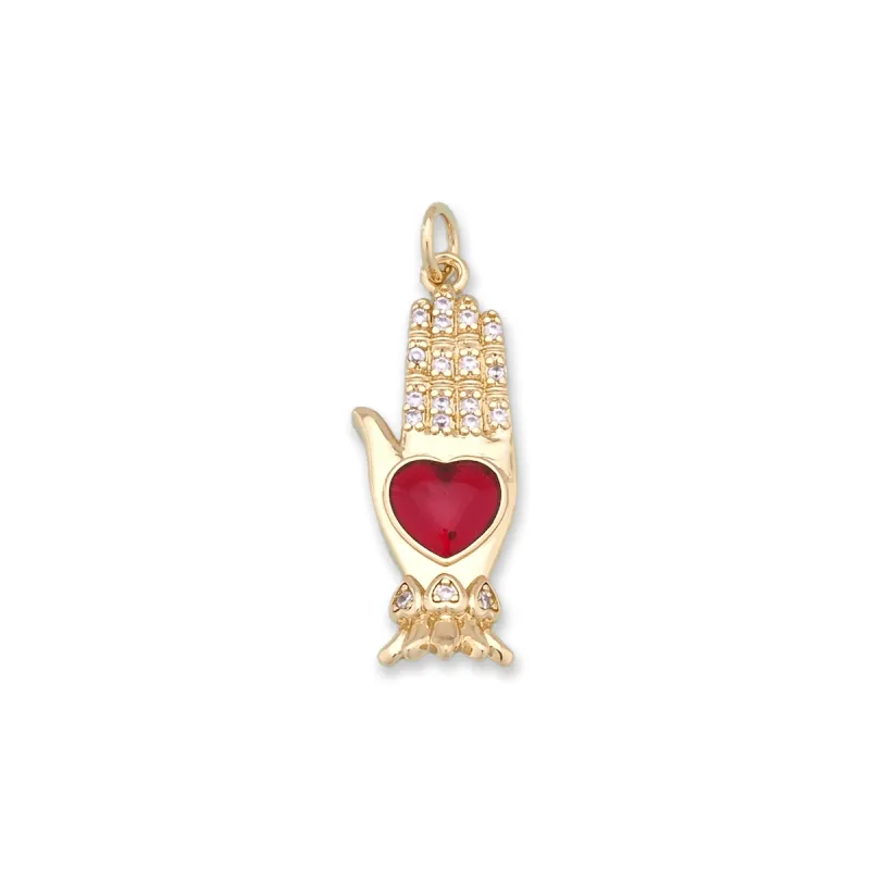 Heart Hand Charm made by Oceanne