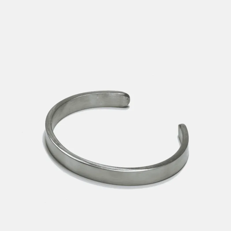 Wide Steel Cuff made by Curated Basics