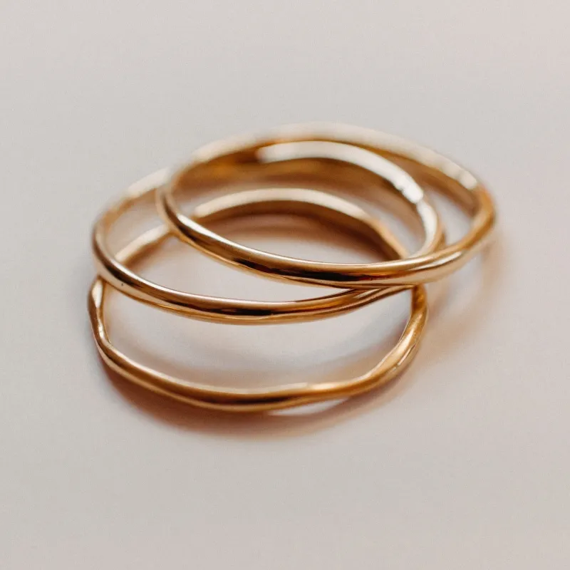 Eloise Brass Gold Bangle Bracelet made by Oceanne