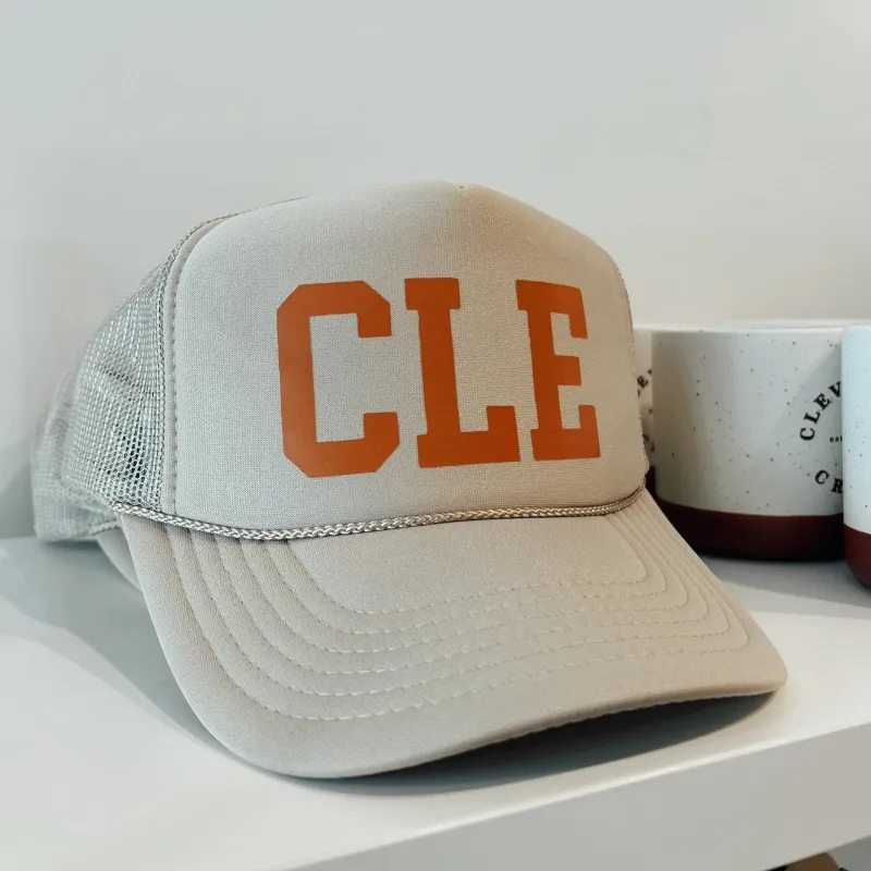 CLE Trucker Hat made by Oceanne