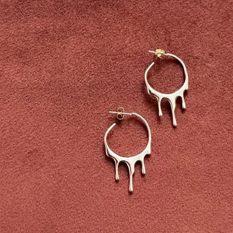 Drip Earrings - Gold or Silver made by Oceanne