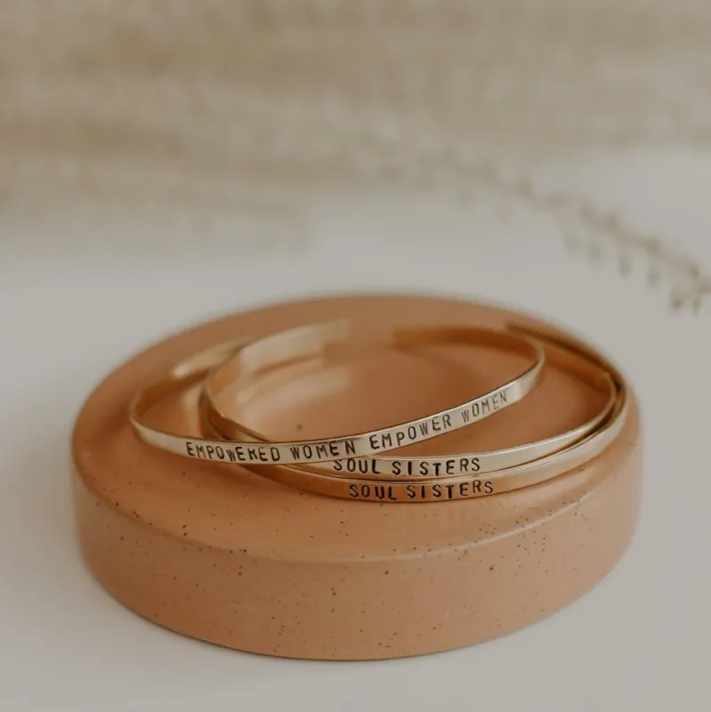 Custom Stamped Cuff made by Oceanne