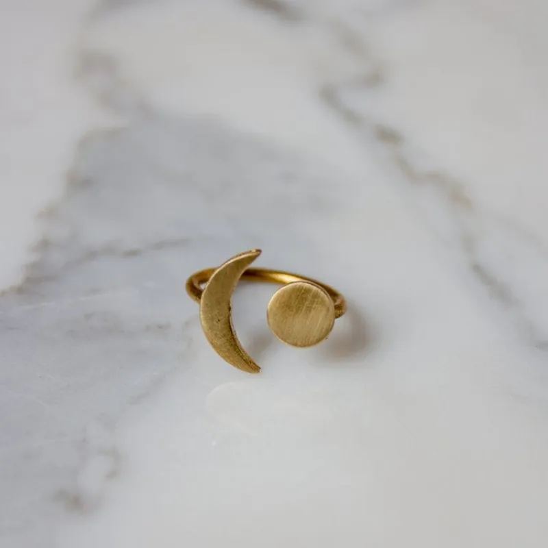 Open Moon Rings made by Oceanne
